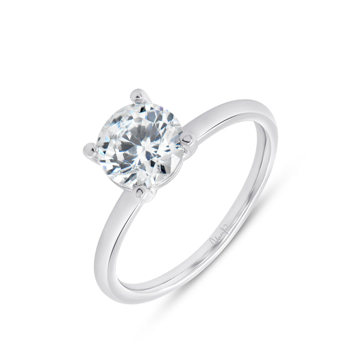 Uneek Timeless Collection Solitaire Round Engagement Ring
