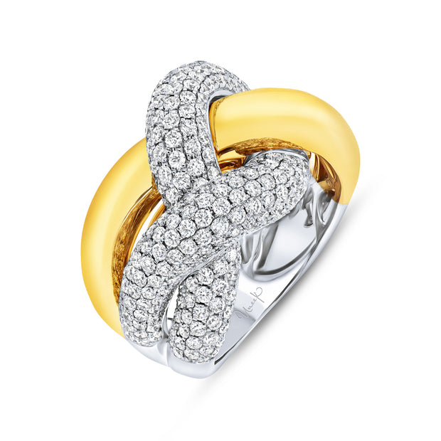 Uneek Legacy Collection Twist Diamond Fashion Ring