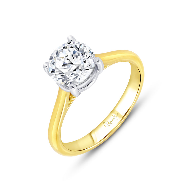 Uneek Timeless Collection Solitaire Round Diamond Engagement Ring