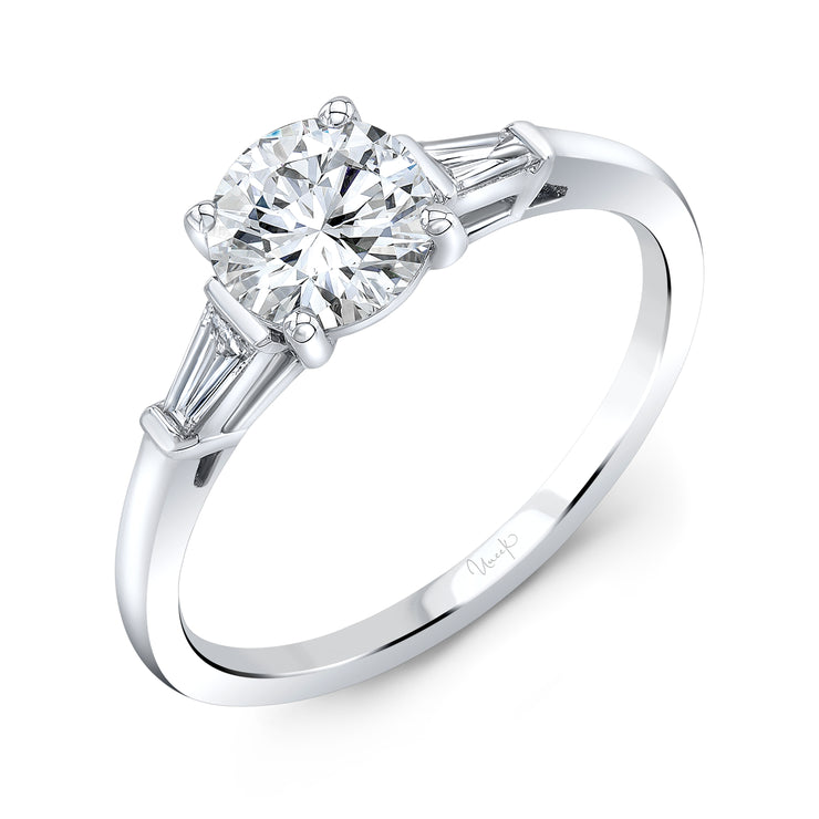 Uneek Timeless Collection Three-Stone Round Engagement Ring
