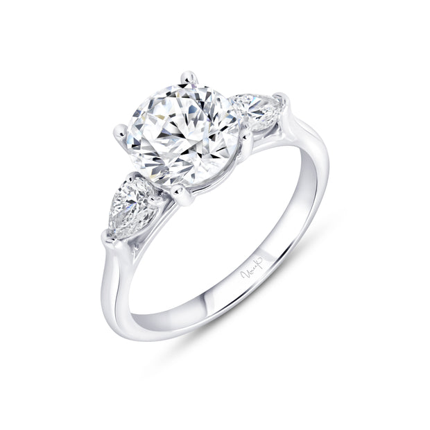 Uneek Timeless Collection Round Center Engagement Ring