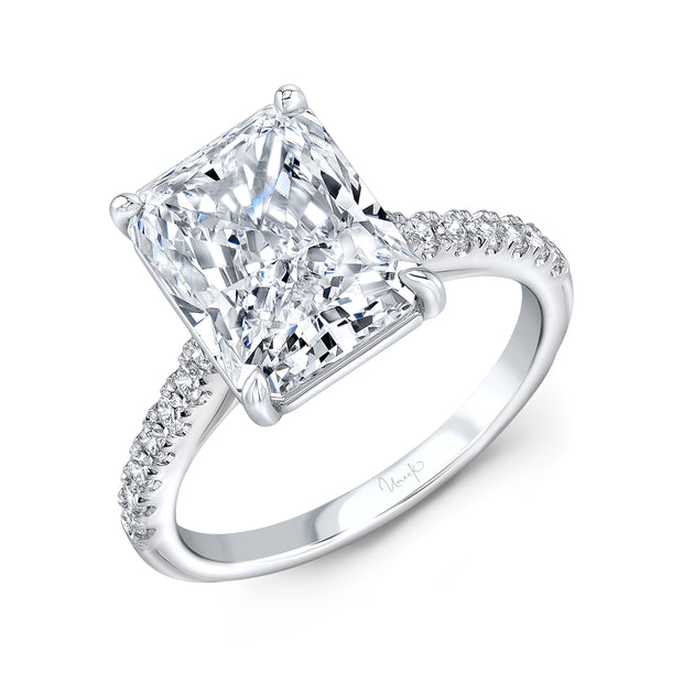 Uneek Bofb Collection Straight Radiant Diamond Engagement Ring
