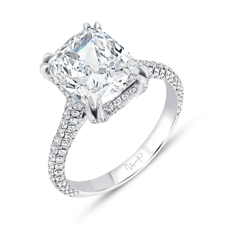 Uneek Signature Collection Halo Diamond Engagement Ring