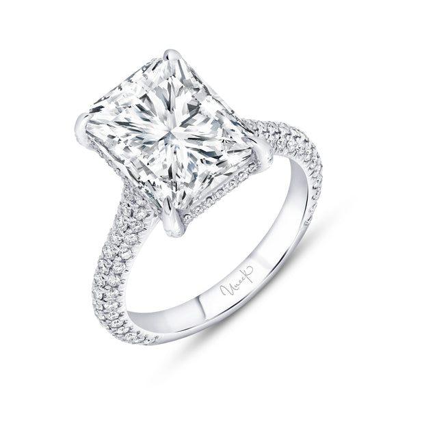 Uneek Signature Collection Radiant Diamond Engagement Ring
