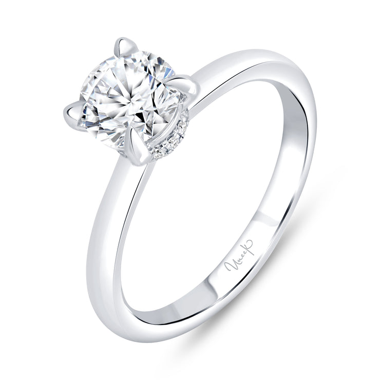 Uneek Timeless Collection Under-Halo Engagement Ring