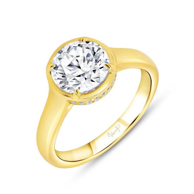 Uneek Alexandria Collection Halo Engagement Ring