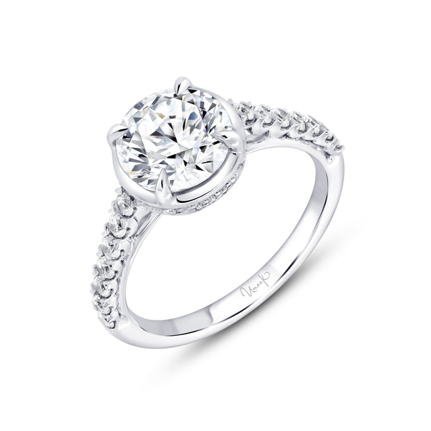 Uneek Alexandria Collection Halo Round Engagement Ring