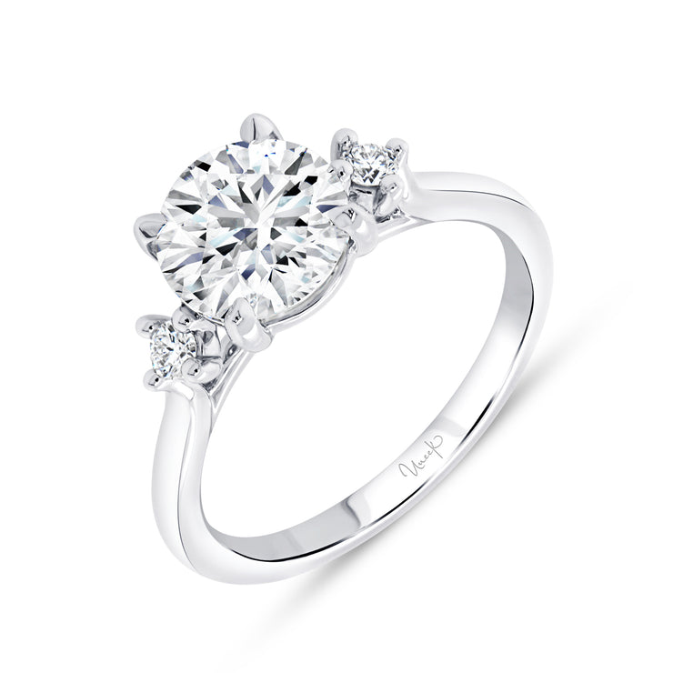 Uneek Timeless Collection Three-Stone Engagement Ring