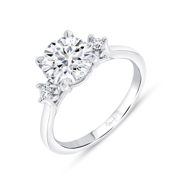 Uneek Timeless Collection Three-Stone Engagement Ring