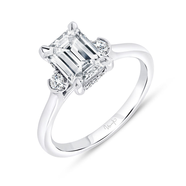 Uneek Timeless Collection Under-Halo Engagement Ring