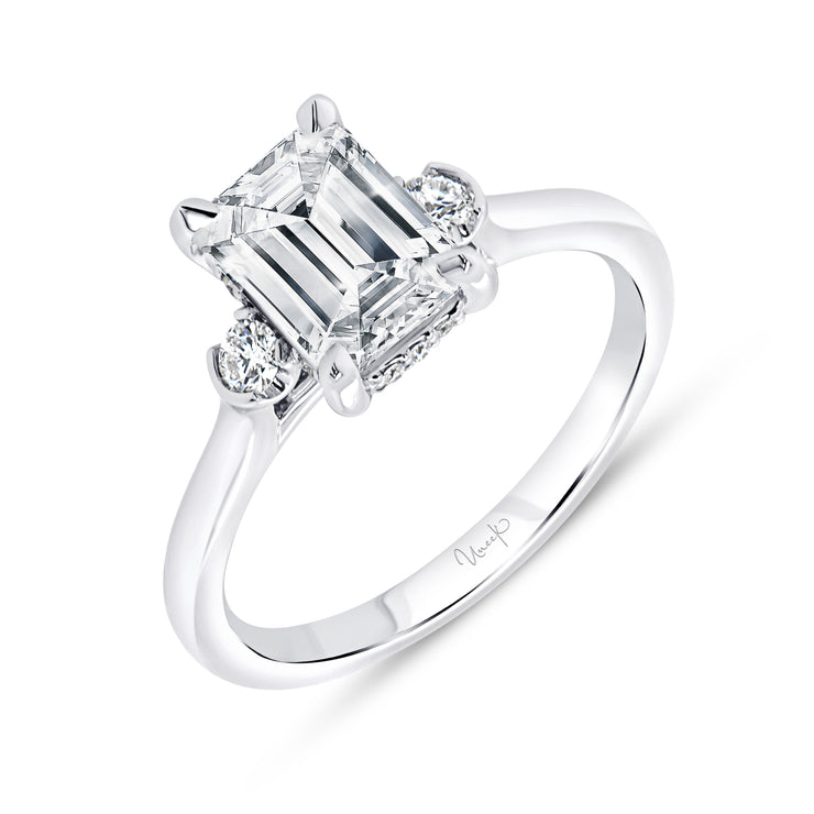 Uneek Timeless Collection Under-Halo Engagement Ring