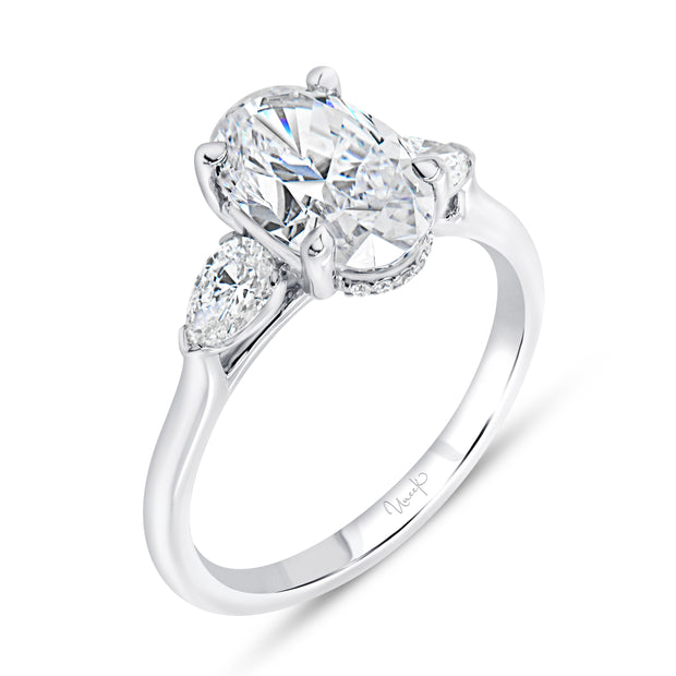 Uneek Timeless Collection Under-Halo Engagement Ring