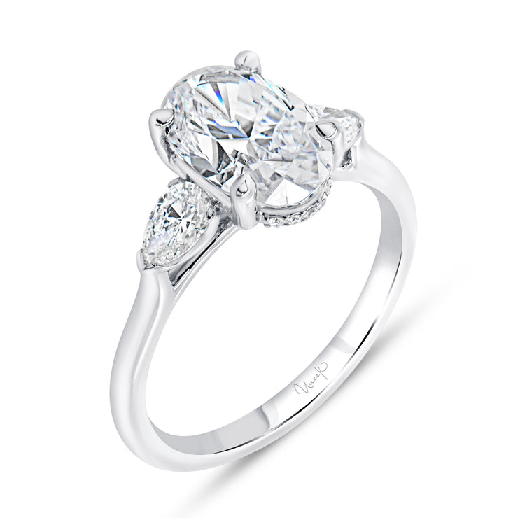 Uneek Timeless Collection Under-Halo Engagement Ring