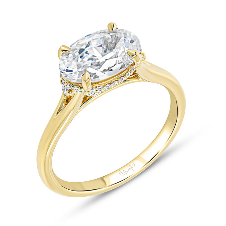 Uneek Timeless Collection Under-Halo Engagement Ring