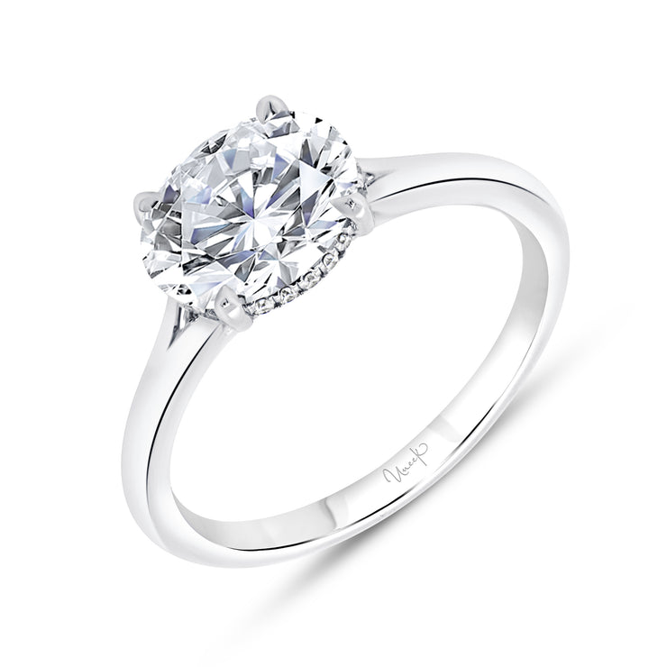 Uneek Timeless Collection Under-Halo Engagement Ring