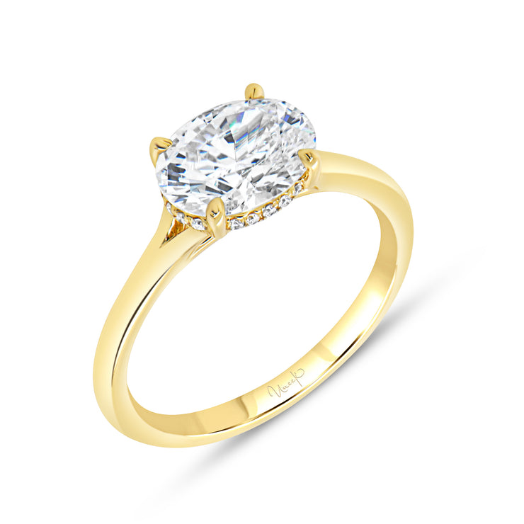 Uneek Timeless Collection Under-Halo Engagement Ring