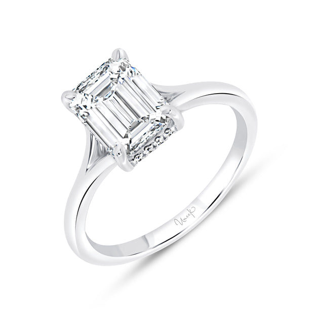 Uneek Timeless Collection Under-Halo Engagement Ring