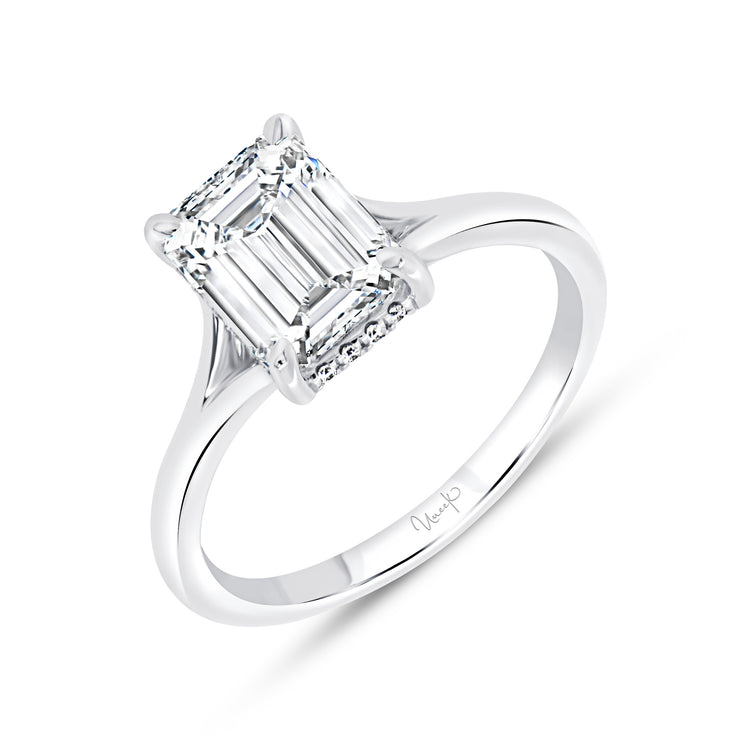 Uneek Timeless Collection Under-Halo Engagement Ring