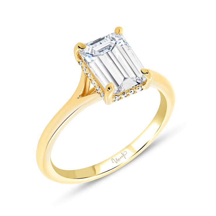 Uneek Timeless Collection Under-Halo Engagement Ring