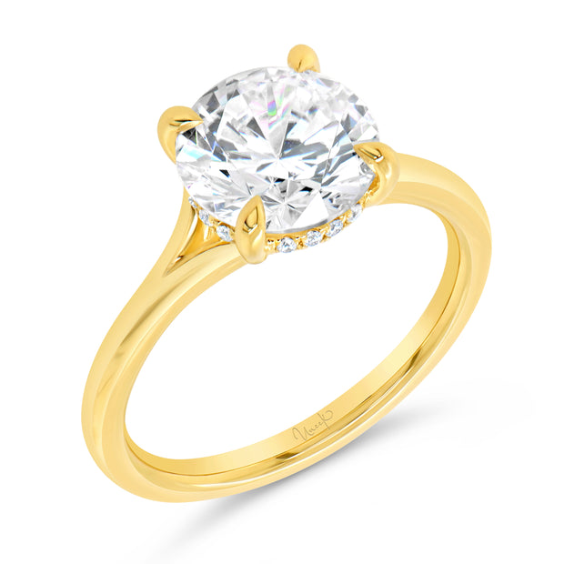 Uneek Timeless Collection Under-Halo Engagement Ring