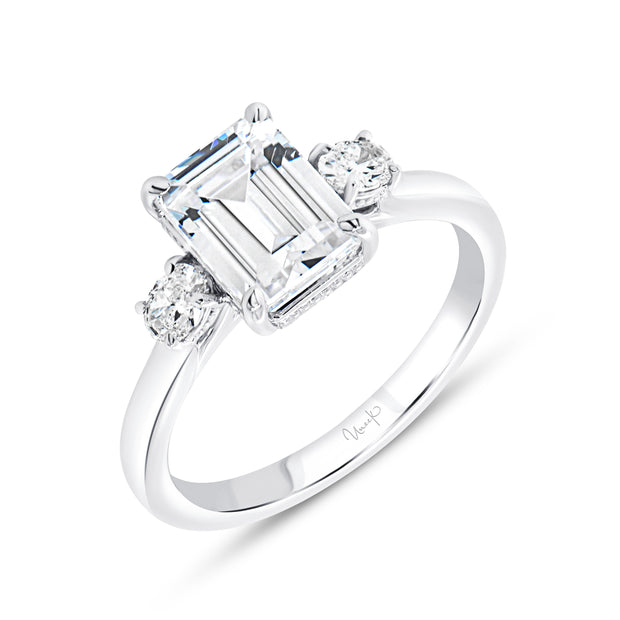 Uneek Timeless Collection Three-Stone Engagement Ring