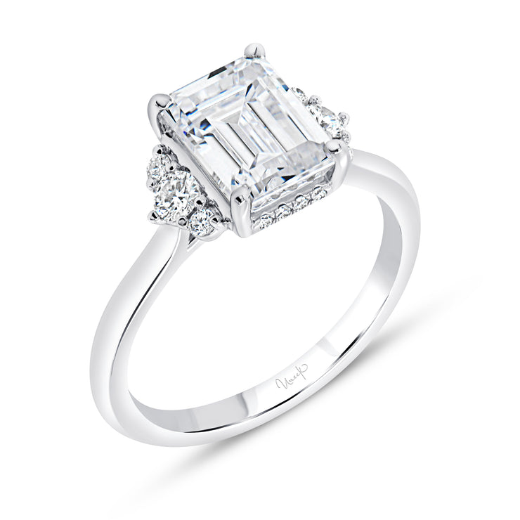 Uneek Timeless Collection Under-Halo Engagement Ring