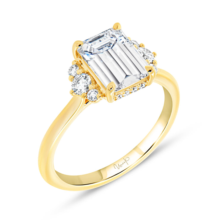 Uneek Timeless Collection Under-Halo Engagement Ring