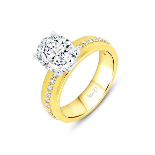 Uneek Alexandria Collection Solitaire Engagement Ring