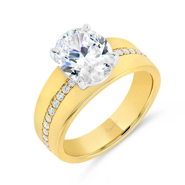 Uneek Alexandria Collection Solitaire Engagement Ring