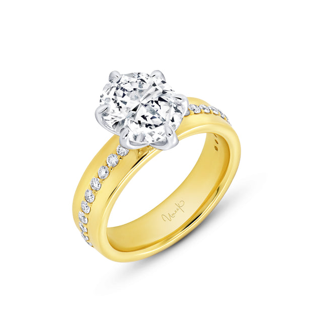 Uneek Alexandria Collection Solitaire Engagement Ring