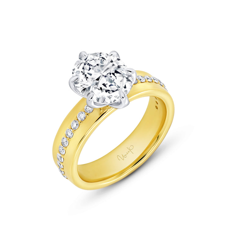 Uneek Alexandria Collection Solitaire Engagement Ring