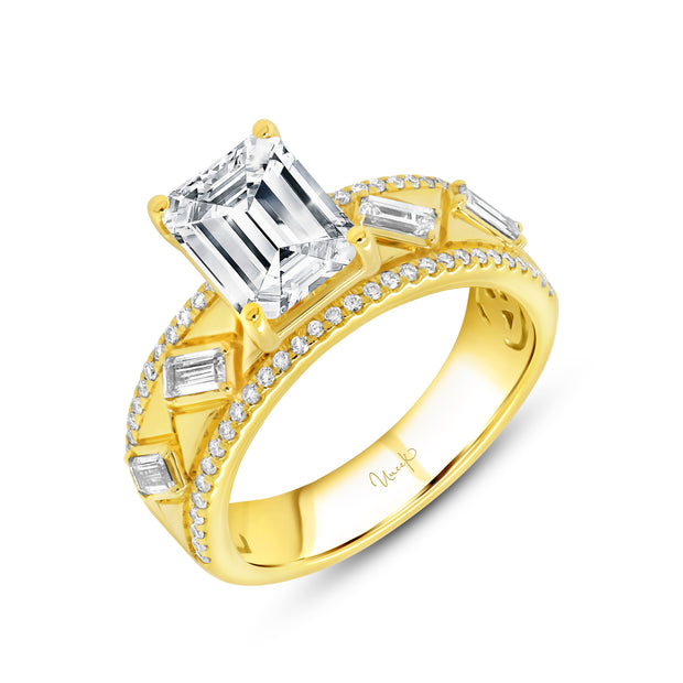 Uneek Alexandria Collection Solitaire Engagement Ring