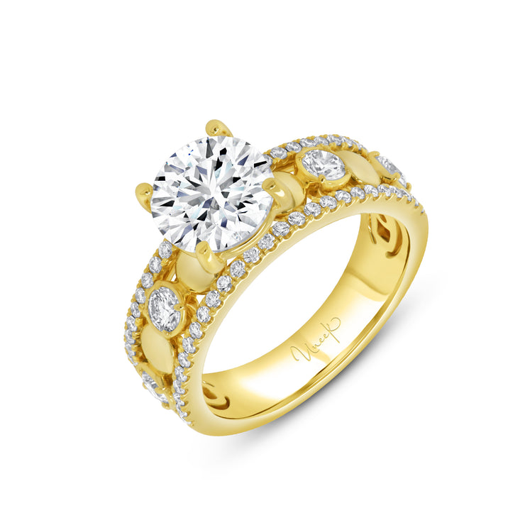 Uneek Alexandria Collection Solitaire Engagement Ring