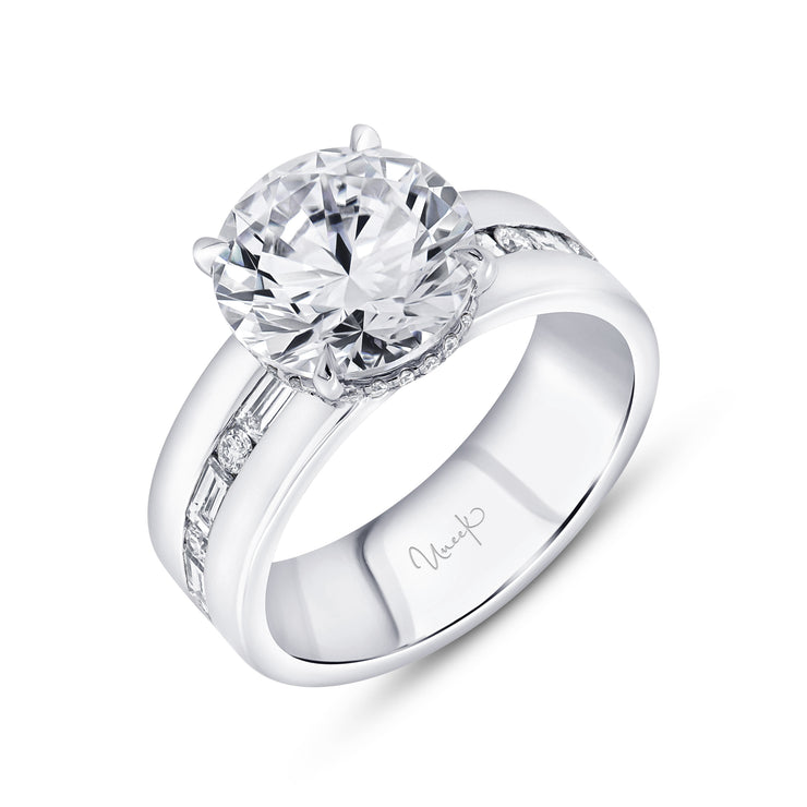 Uneek Alexandria Collection Under-Halo Engagement Ring
