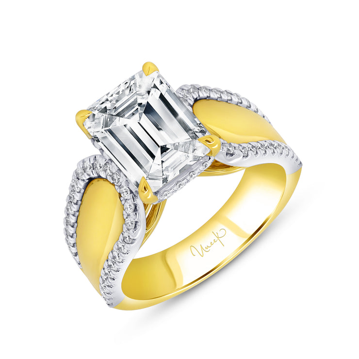 Uneek Alexandria Collection Under-Halo Engagement Ring