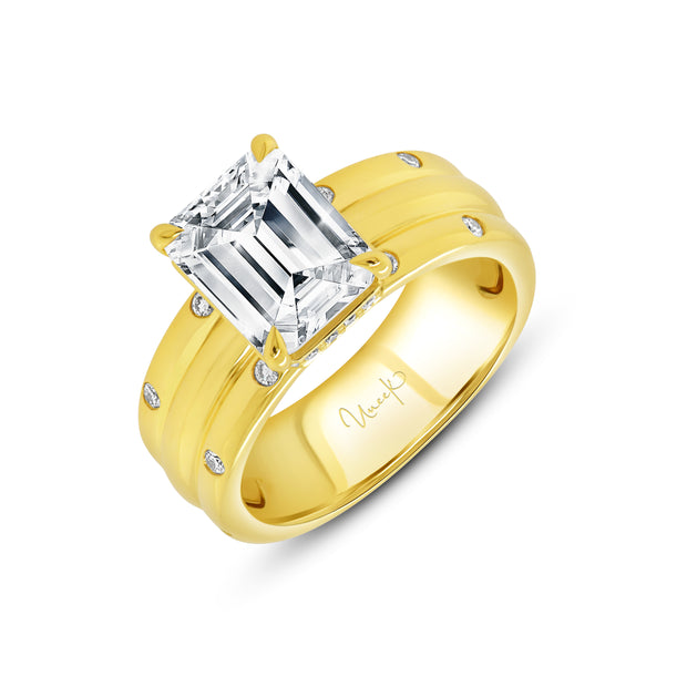Uneek Alexandria Collection Under-Halo Engagement Ring