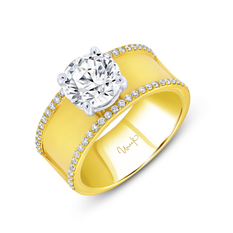 Uneek Alexandria Collection Solitaire Engagement Ring