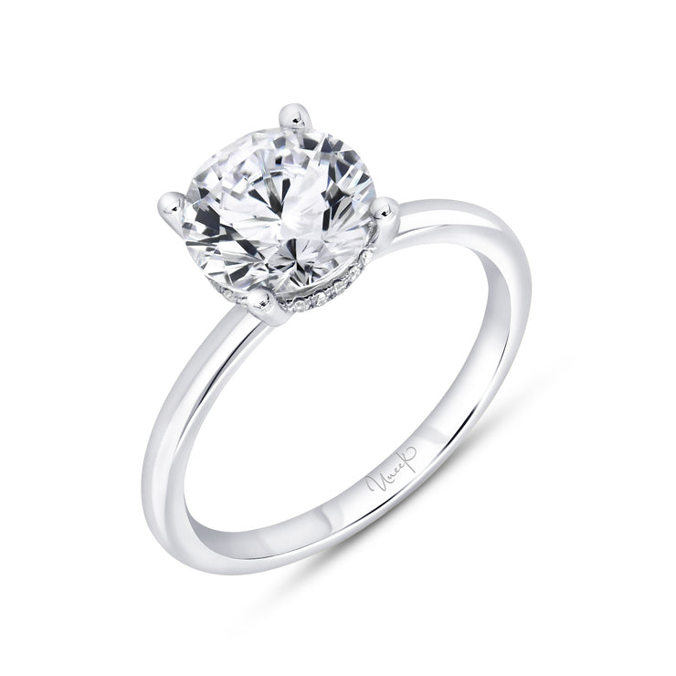 Uneek Timeless Collection Under-Halo Engagement Ring