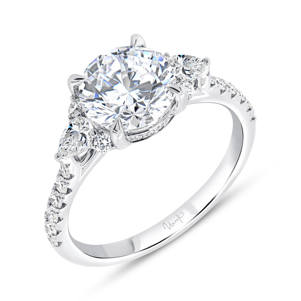 Uneek Timeless Collection Under-Halo Engagement Ring