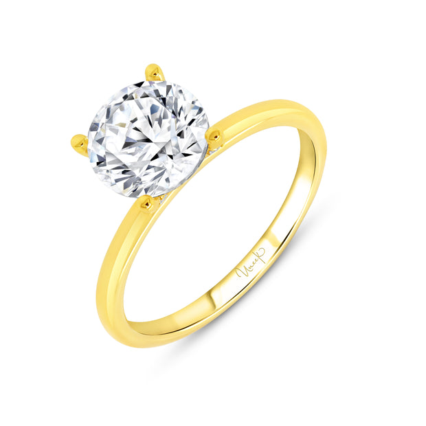 Uneek Timeless Collection Under-Halo Engagement Ring