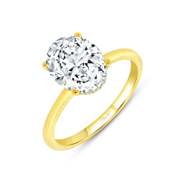 Uneek Timeless Collection Under-Halo Engagement Ring