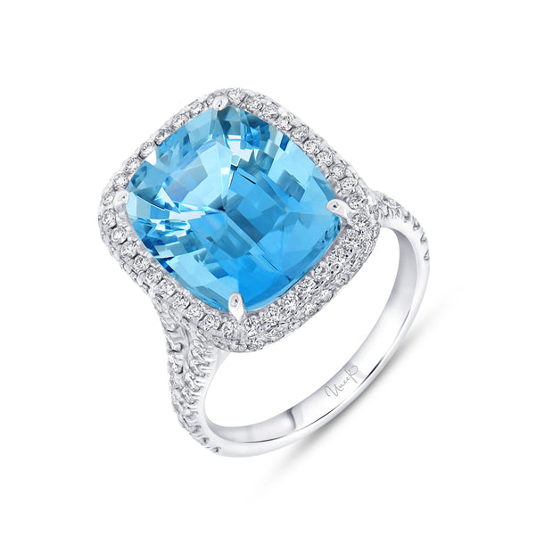Uneek Precious Collection Halo Engagement Ring