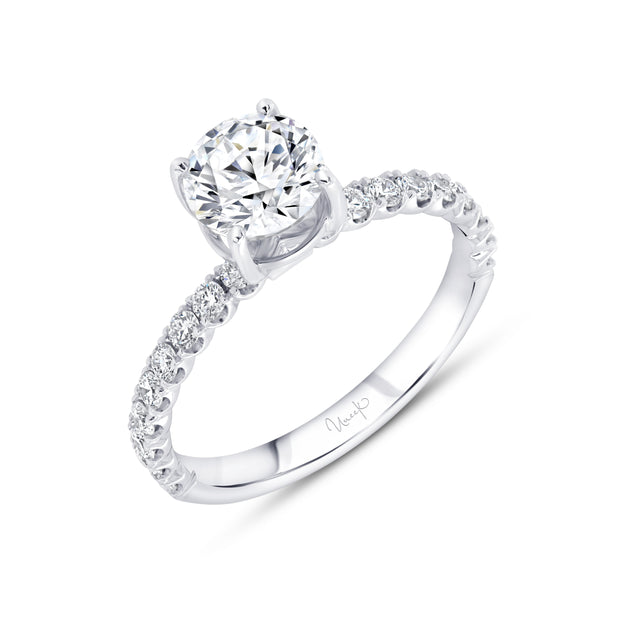 Uneek Timeless Collection Round Center Engagement Ring