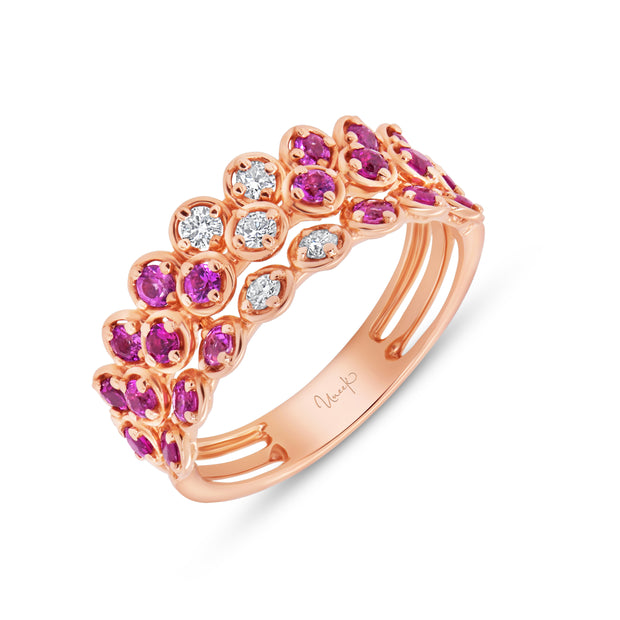 Uneek Precious Collection Sapphire Fashion Ring