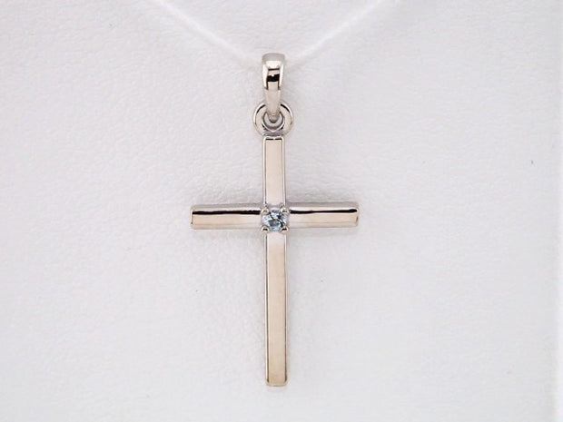 Birthstone Cross Pendant