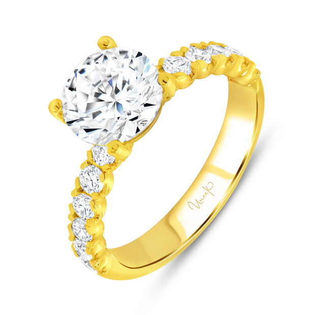 Uneek Timeless Collection Straight Engagement Ring