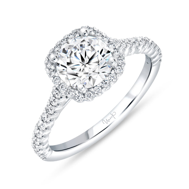 Uneek Timeless Collection Halo Engagement Ring