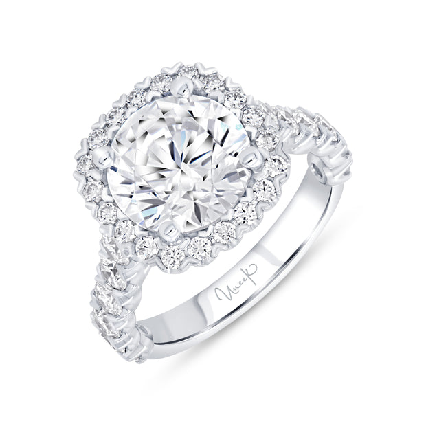 Uneek Timeless Collection Halo Engagement Ring