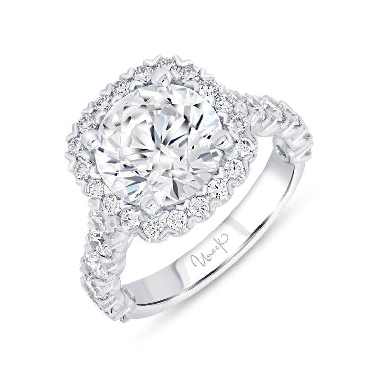 Uneek Timeless Collection Halo Engagement Ring