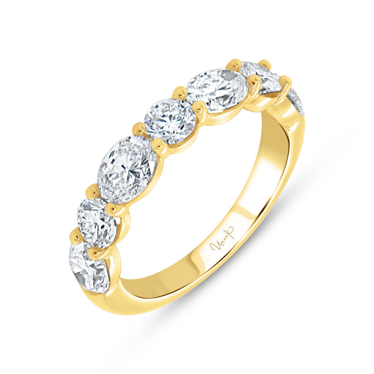 Uneek Timeless Collection Seven-Stone Oval Diamond Anniversary Ring